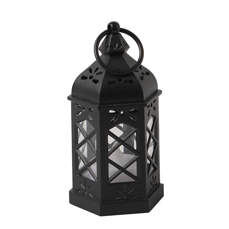 Electronic candle lamp lantern lantern simulation candle retro European candle candlestick decoration LED lamp decoration Item Picture