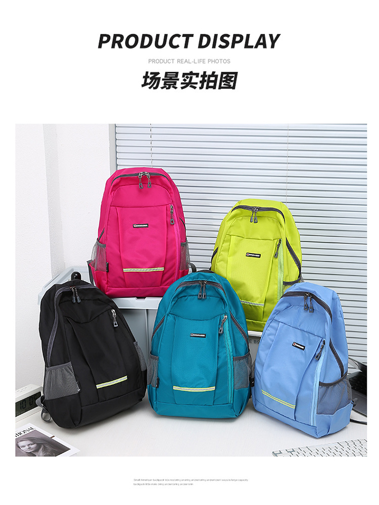 户外出行包儿童轻便背包小学生补习书包折叠登山包休闲旅游双肩包详情17