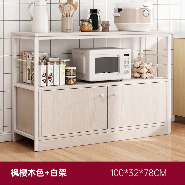 Kitchen landing rack de almacenamiento multicapa Application Scenario