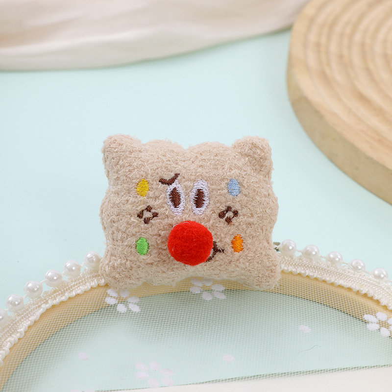 2023 Creative Cream Cookies Chocolate Plush Cartoon Little Red Book Funny Food Doll Accessories Diy Accessories Specification drawing