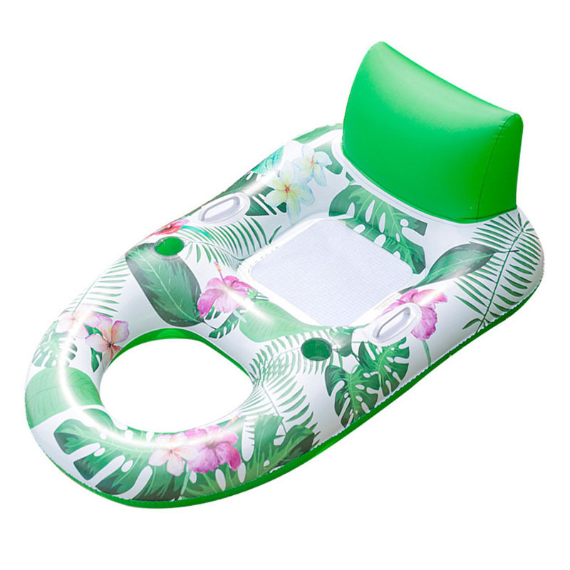 Double Water Recliner Enlarged And Thickened Inflatable Adult Water Floating Row Leaves Single Water Floating Bed Cross-Border Exclusively Item Picture