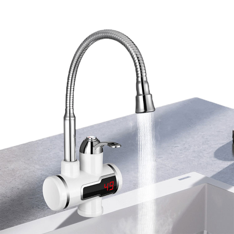 Factory direct sales of smart electric water faucet, instant heating type, rapid heating, digital display electric water heater faucet details Picture