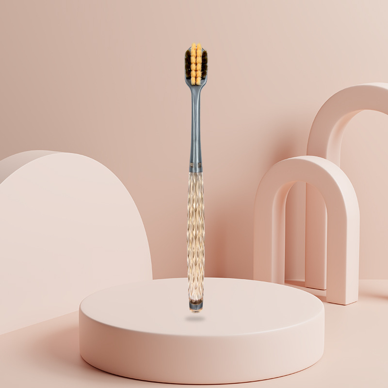 Toothbrush Small Head Home Adult Couple Transparent Handle High Appearance Level Cute Girl Student Toothbrush Application Scenario