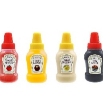 Wholesale of kitchen household mini seasoning bottles, tomato salad honey squeeze bottles, sauce bottles, food-grade squeeze sauce bottles Item Picture
