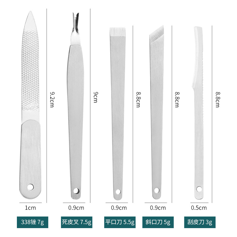 不锈钢修脚刀美甲美容修死皮刀修甲修脚工具去死皮老茧扬州三把刀详情图3