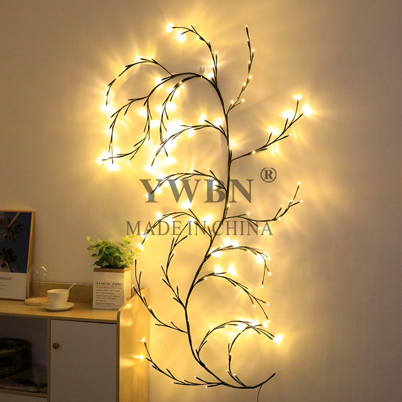 圣诞装饰藤条led灯串节日布置彩灯卧室客厅装饰树枝藤条灯串图