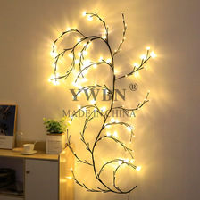 圣诞装饰藤条led灯串节日布置彩灯卧室客厅装饰树枝藤条灯串