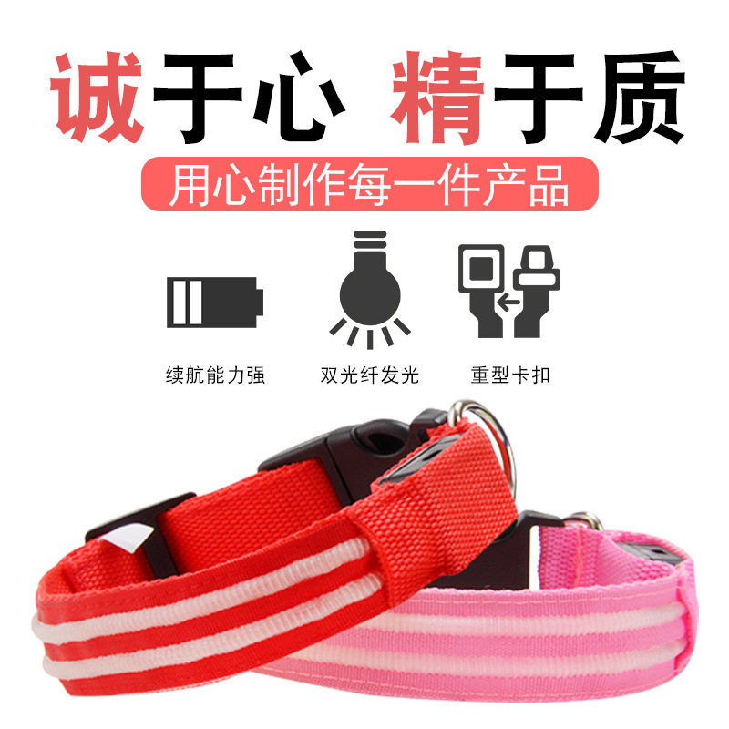 Pet cat collar, large dog night collar Application Scenario