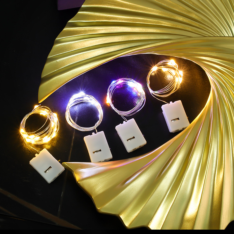 Yangwa led light string, flower cake decoration, small white box light string, three-speed adjustable light, gift box decorative light string details Picture