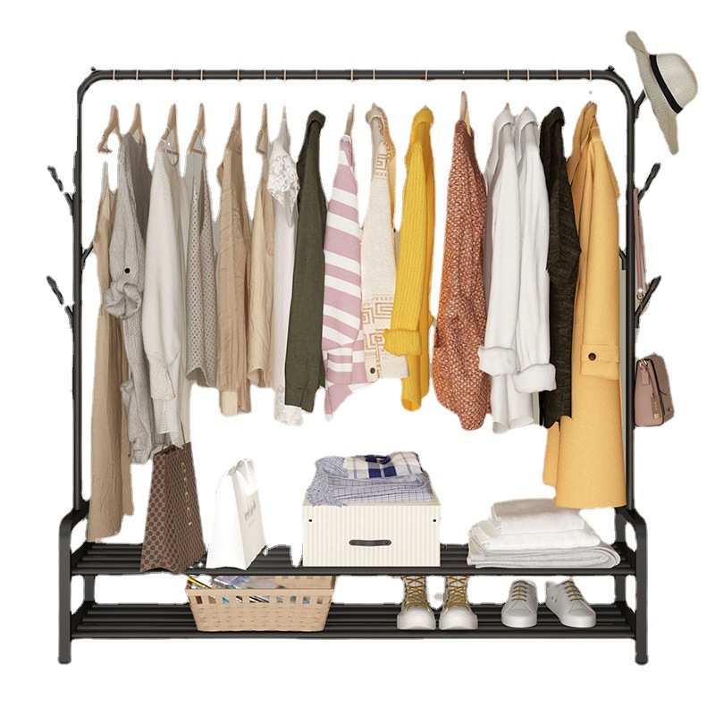 木质挂衣架/挂衣架/更衣柜白底实物图