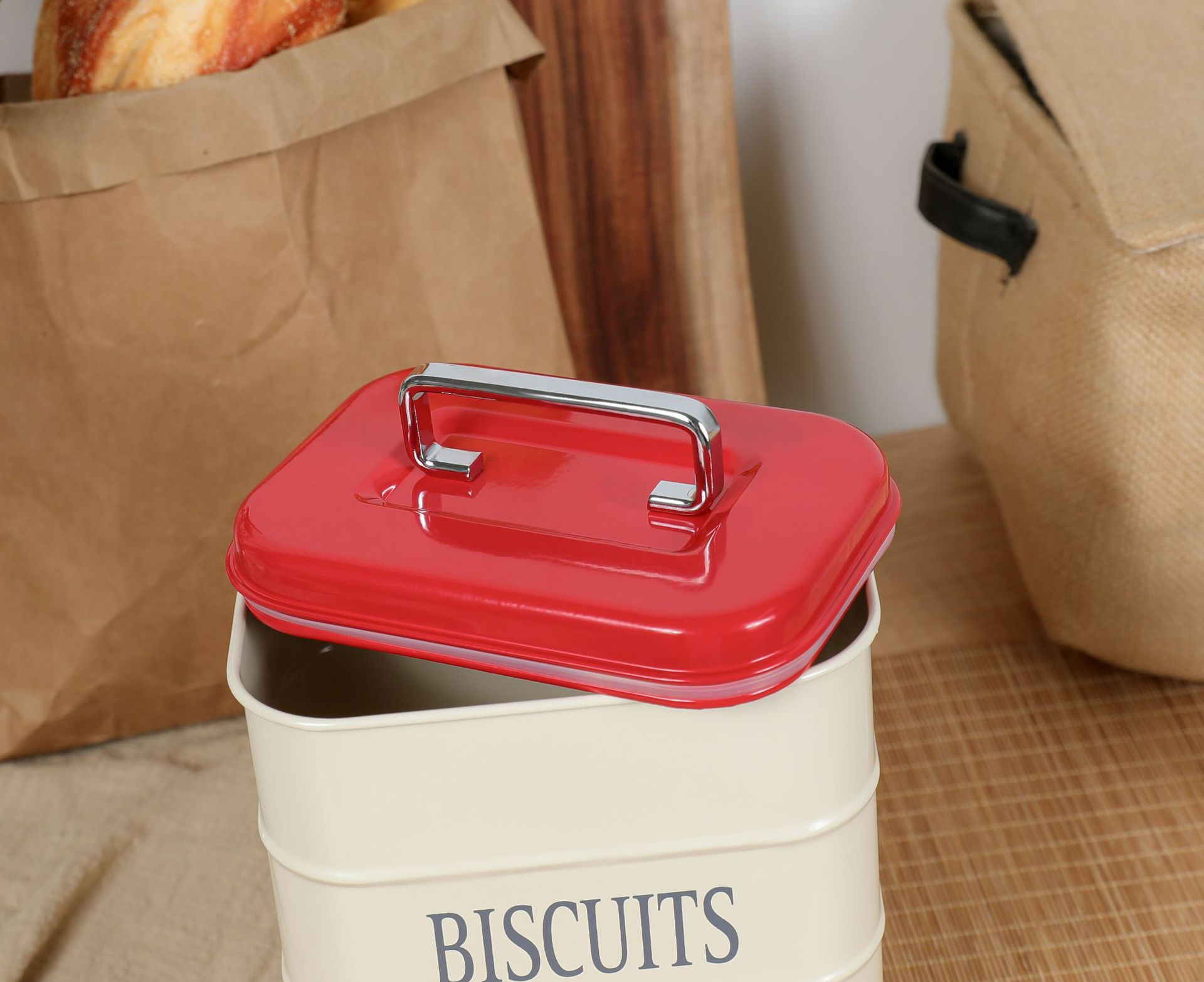Miscellaneous Storage Box, Simple Storage Box, Kitchen Cosmetics Storage Basket, Storage Basket, Desktop Miscellaneous And Snack Storage Can Item Picture