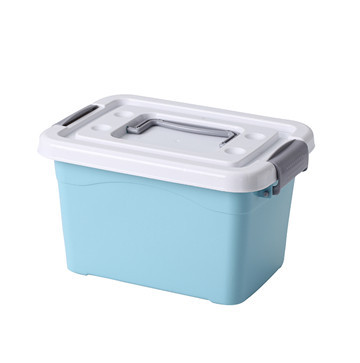 Large plastic back storage box, toy with lid, transparent thick household moving table, organizing and storage box Item Picture