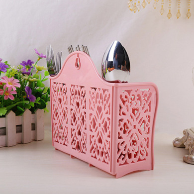 Kitchen Gadgets Storage Rack Three Hollowed-Out Chopsticks Rack Chopsticks Cylinder Mildew Drain Chopsticks Box Wholesale Manufacturers Application Scenario