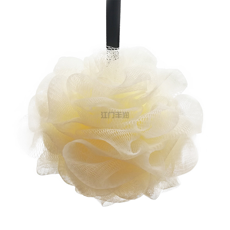 The source factory recommends a new 50-gram large plain bath ball that doesn't disperse, is soft, and has rich bubbles. The scrubbing towel creates a beautiful bath effect Item Picture
