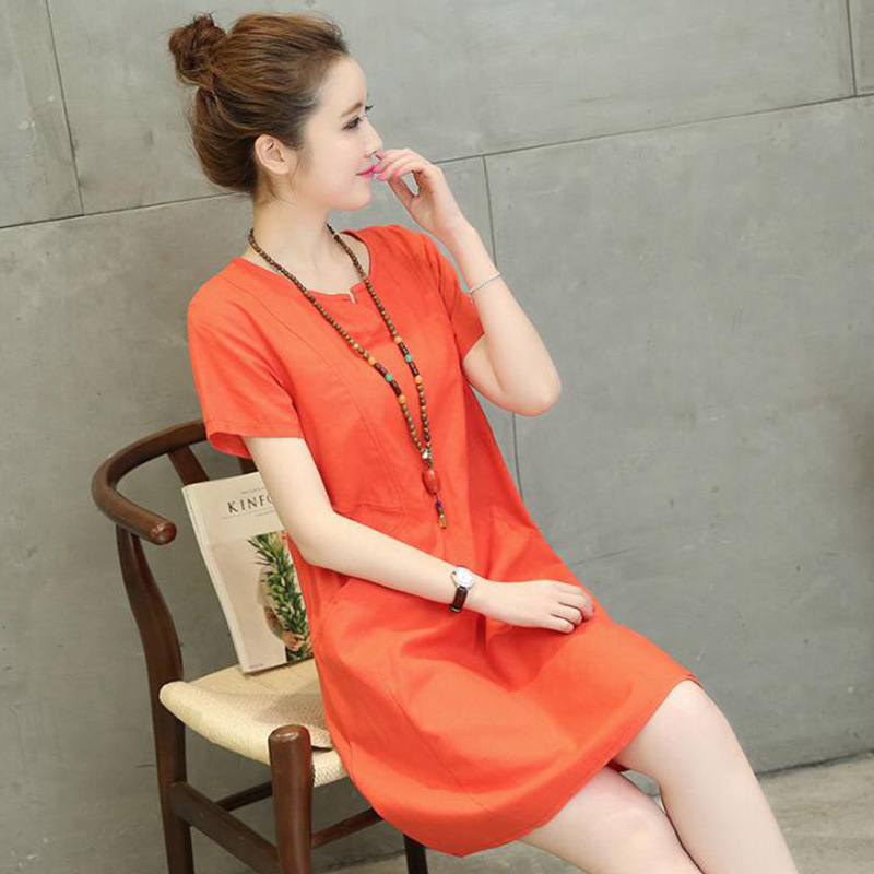 大码连衣裙实物图