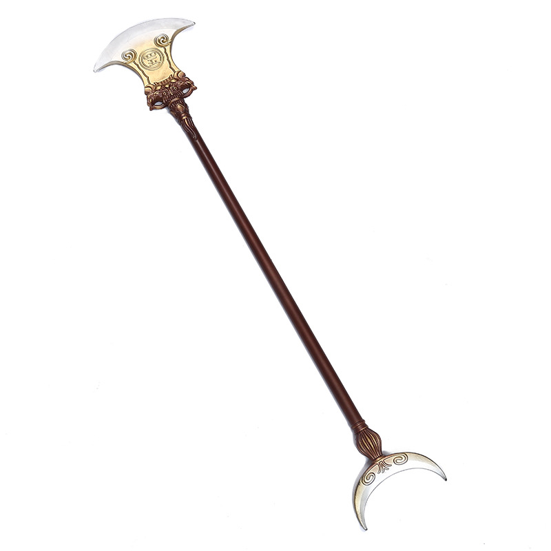 Three Kingdoms Weapons Pu Soft Rubber Sword Square Sky Painting Halberd Green Dragon Crescent Knife Game Peripheral Weapons Toy Weapons Wholesale details Picture
