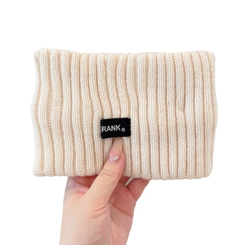 Knitted headgear, women's headband, windproof forehead cover, headscarf, wide hair band for running and sports, Korean-style versatile sweat-absorbing headband Item Picture