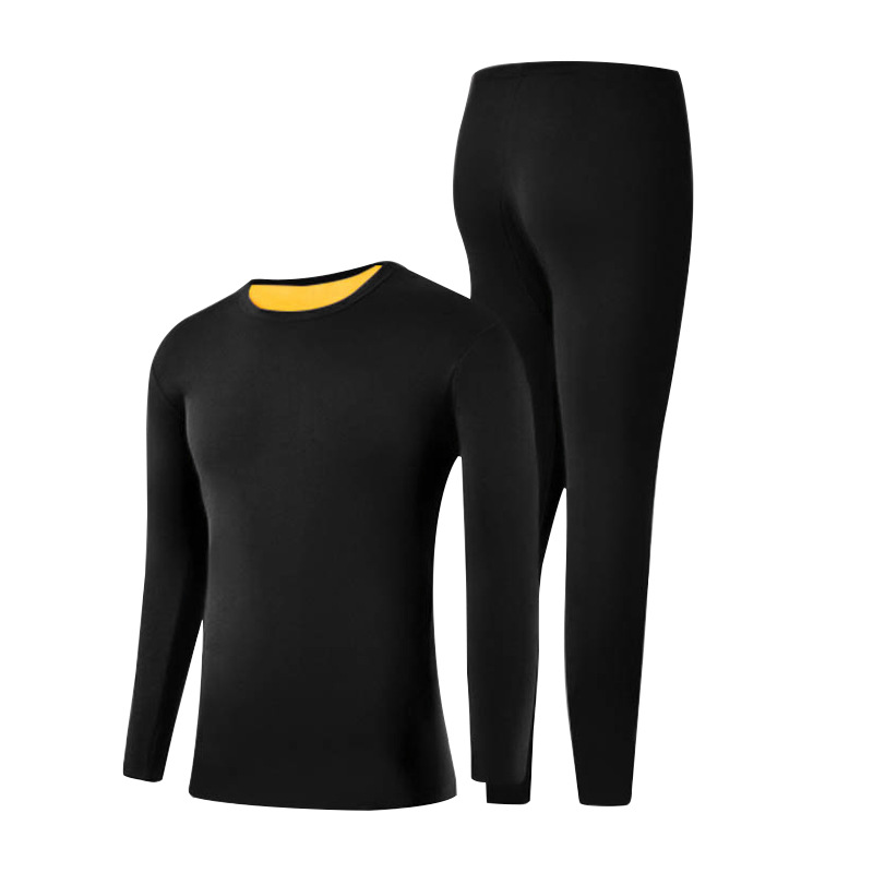2023 Autumn And Winter New Thermal Underwear Men Plus Fleece Thick Suit Women Long Johns Couple Set Wholesale Item Picture