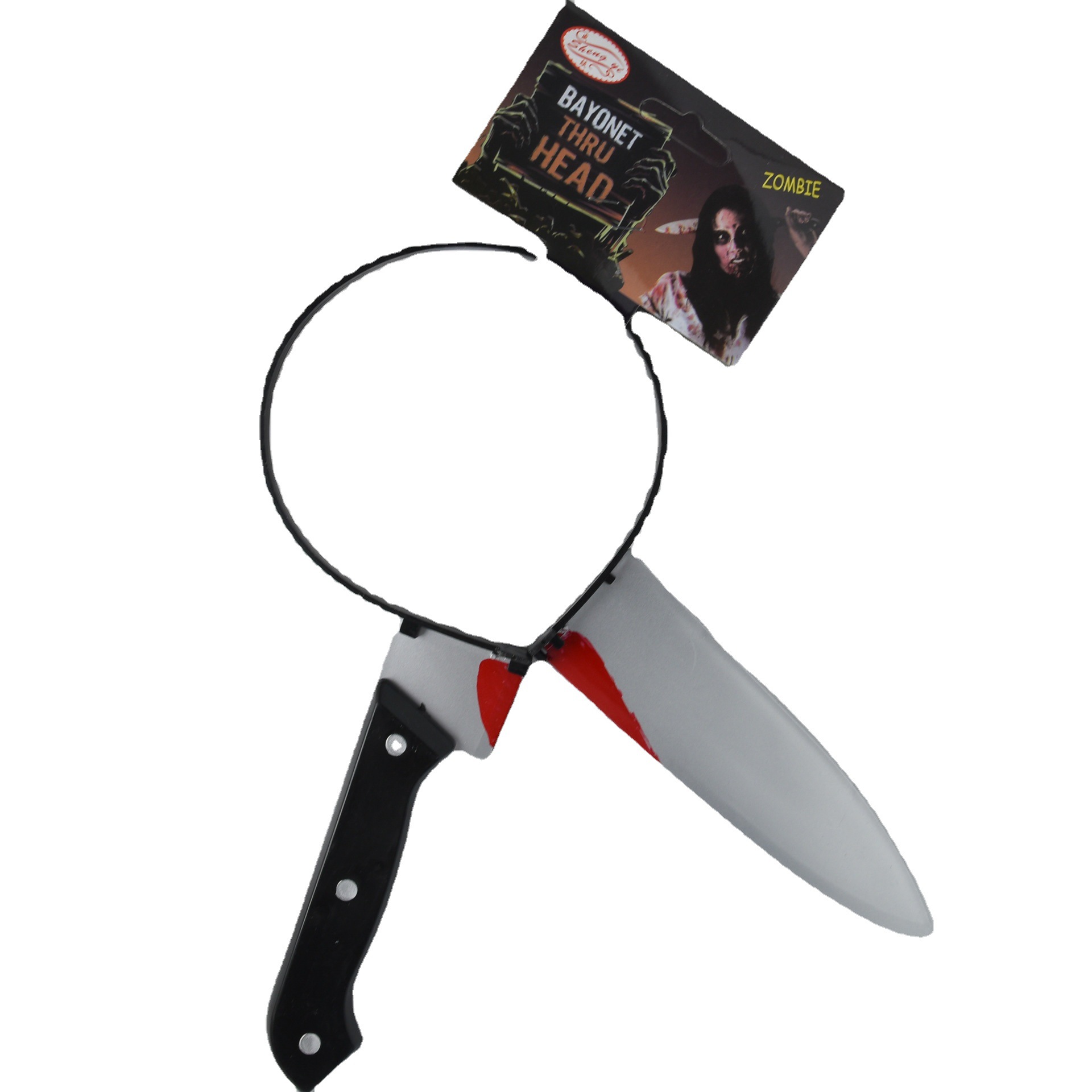 跨境/穿头刀/万圣节白底实物图