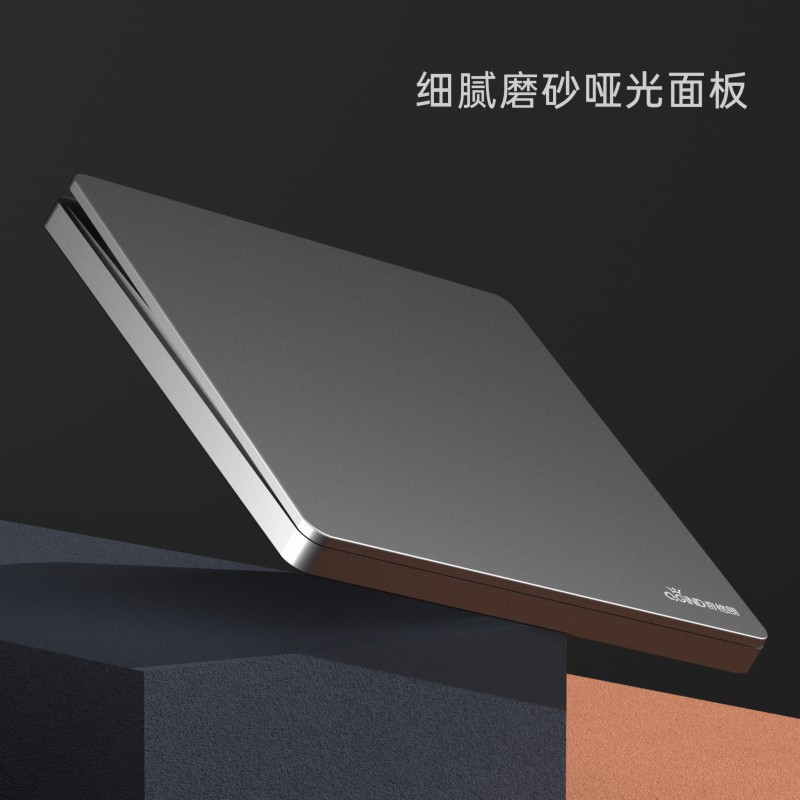 Ultra-Thin Switch Socket Panel Home Type 86 Wall Concealed Five-Hole Socket With Switch 16A Socket Large Panel Gray Application Scenario