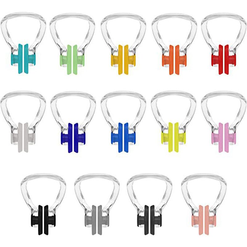 Comfortable and soft silicone nose clip swimming equipment children adult swimming products multi-color optional manufacturers wholesale Item Picture