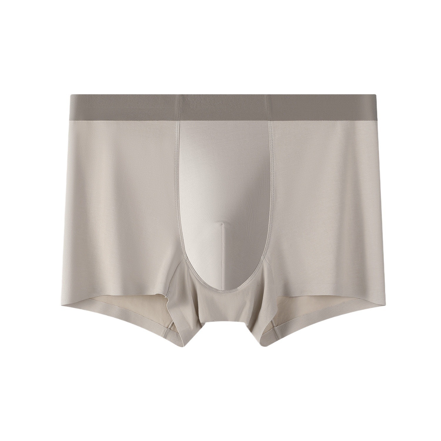 80S Lanzing Modal Men's Underwear Mulberry Silk 5A Antibacterial File Breathable Boxer Shorts Pure Color Simple And Seamless Item Picture