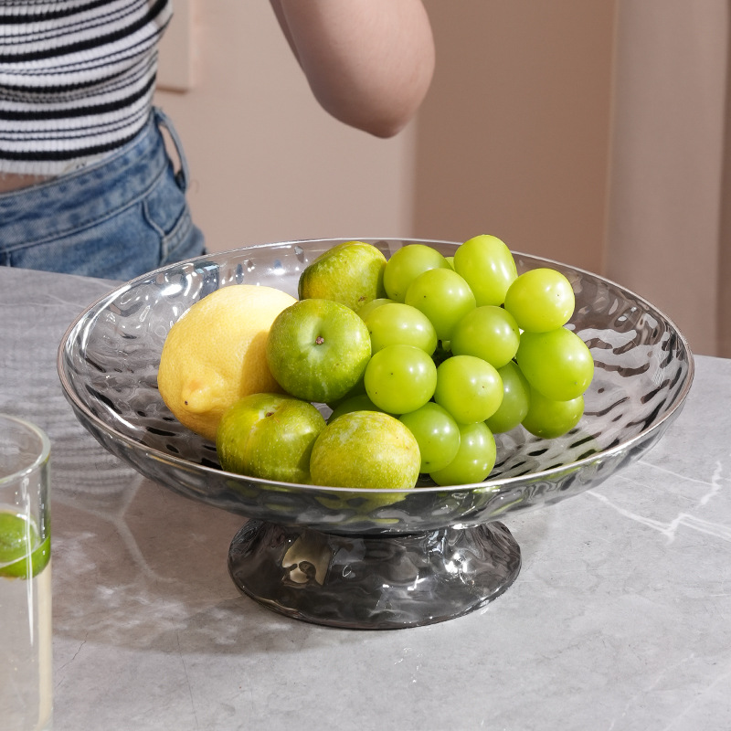 Pet Fruit Plate Snack Plate Day Dining Kitchen Fruit Plate Household Simple Fruit Light Luxury Collection Plate Coffee Table Candy Plate Application Scenario