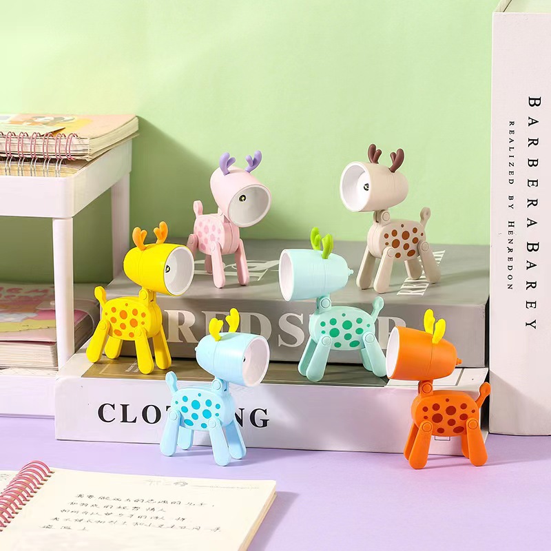 New Spotted Dog mini night light desktop lamp DIY Creative gift Cartoon ins cute girl ornament Application Scenario