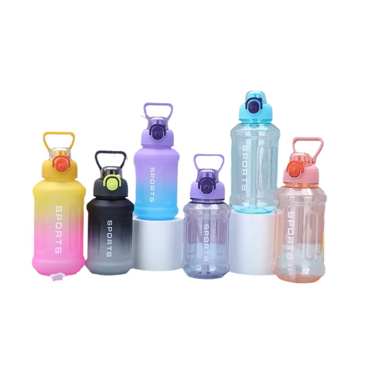 Explosive Large Capacity Ton Ton Bucket Ton Ton Cup Outdoor Sports Cup With Handle Portable Food Grade Pc Material Cup Item Picture