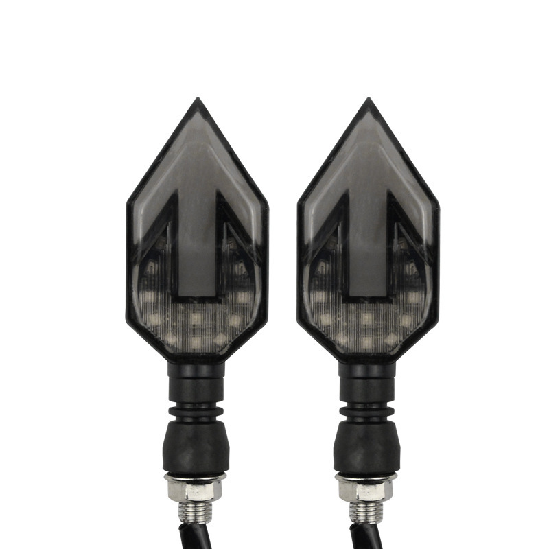 Motorcycle universal turn signal LED dual-color arrow signal light, off-road vehicle indicator light, daily turn signal light Item Picture