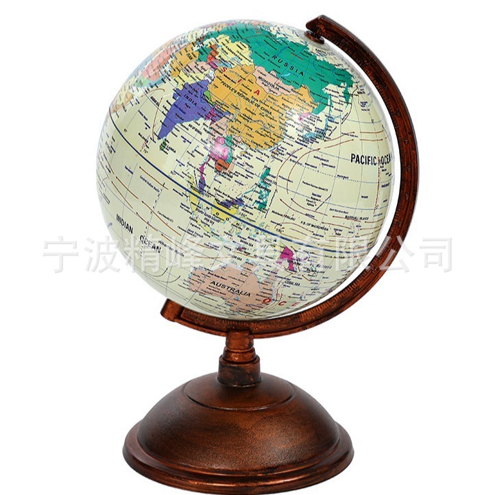Globe ornament, antique, light luxury, high-definition handicraft, 20cm, white office for administrative regions, school, student teaching AIDS wholesale Item Picture
