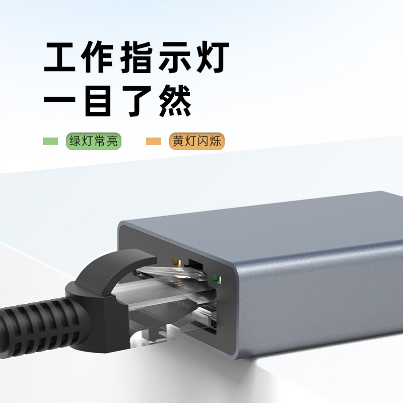 The Type-C 2-in-1 docking station PD100W with Gigabit network card and Micro 100-megabit network card is a cross-border bestseller details Picture