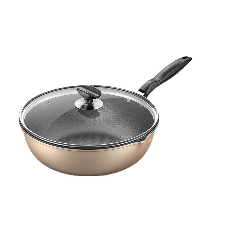 Honeycomb Frying Pan Non-Stick Household Frying Pan Induction Cooker Special Pan With Gas Gas Cooker Special Application Item Picture