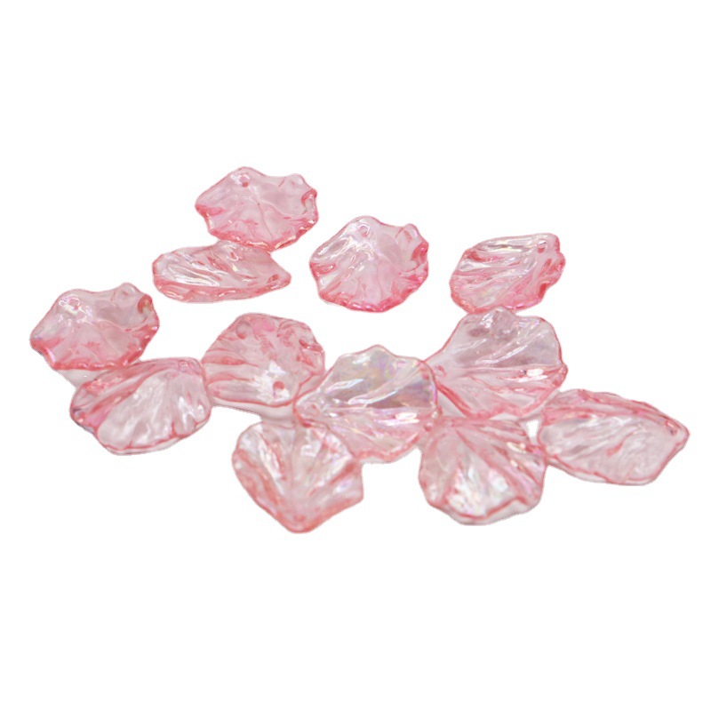 Acrylic transparent color-coated leaf hairpins, earrings, headbands, keychains, wristbands, DIY jewelry accessories Item Picture