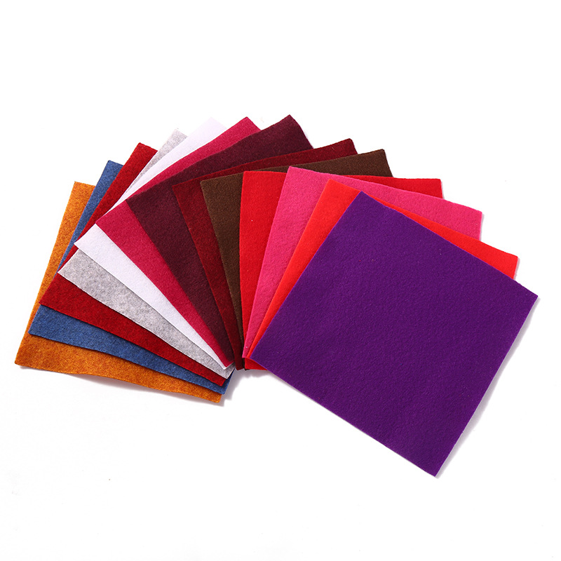Colored felt fabric 1mm, handcrafted diy non-woven fabric material, velvet fabric, needle-punched non-woven fabric in stock for wholesale details Picture