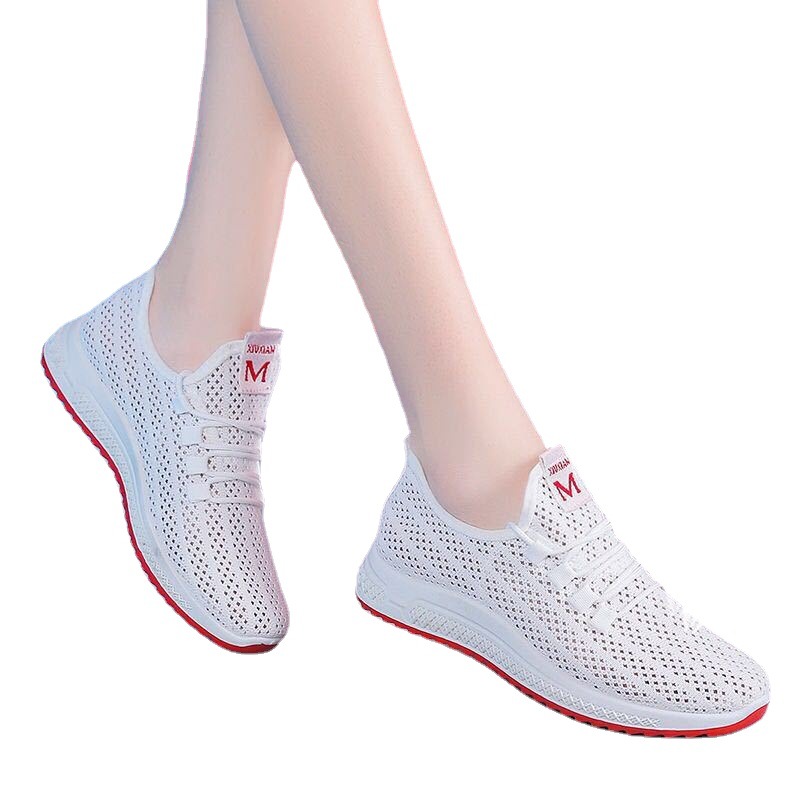 2023 new Korean version of the old Beijing cloth shoes women running sports shoes network red light casual net shoes soft sole single shoes Item Picture
