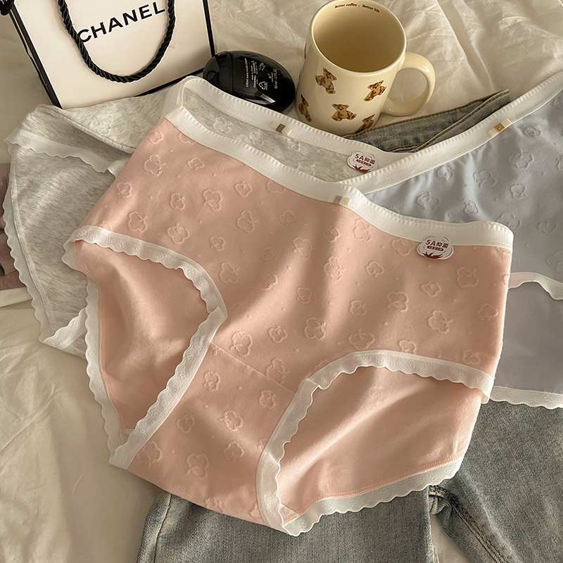 Large Size Women's Underwear Women's Mid-Waist Fat Mm200 Catties Hip Lift Breathable Pure Cotton Crotch Anti-Bacterial Day Belly Compression Briefs Application Scenario