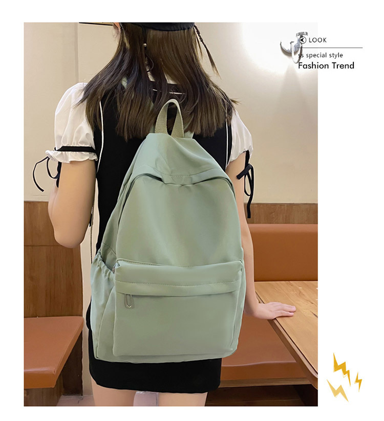 书包女日系初中生大容量学院风背包简约休闲户外双肩包高中书包女详情10