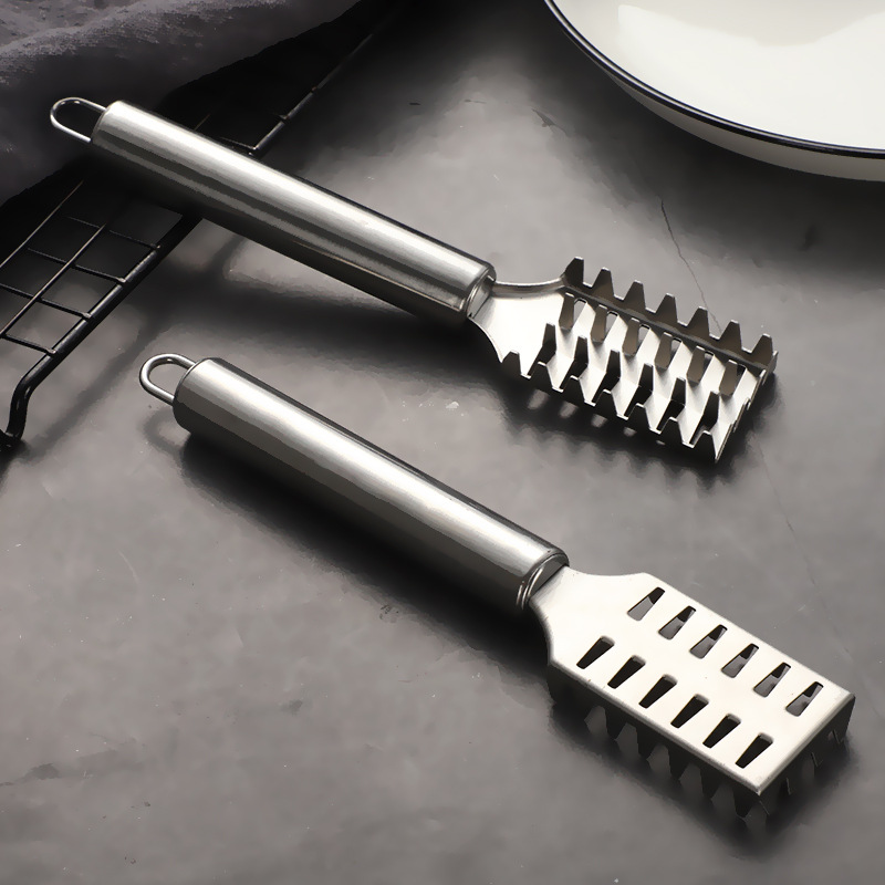 New Stainless Steel Home Fish Scale Scraper Creative Scale Knife Multi-Functional Fish Planer Kitchen Gadgets Specification drawing