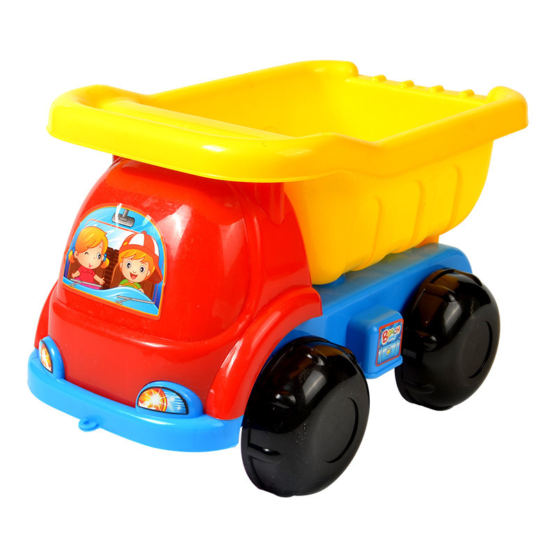 Children playing with sand set tools boys and girls digging sand splashing beach toys Gifts Four-wheel cart Hourglass gifts Item Picture