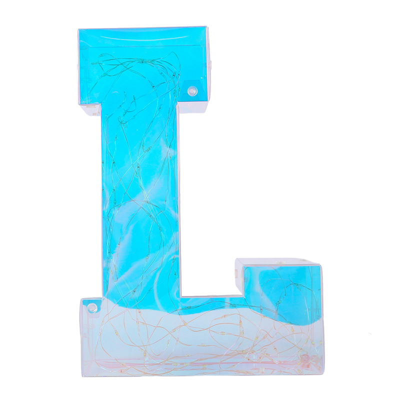 Cross-Border Magic Letter L Atmosphere Light Room Decorative Light Valentine's Day Graduation Season Gift Table Decoration Manufacturers Item Picture