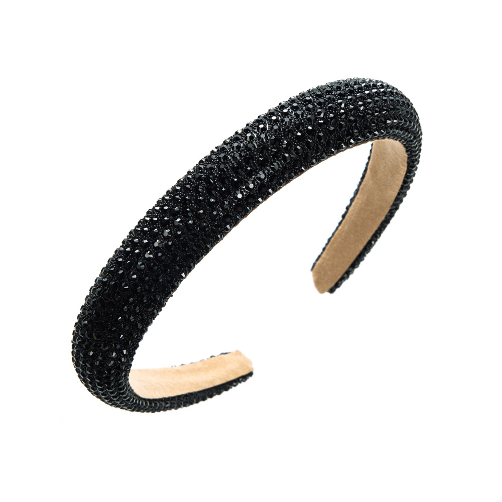 Hairband Europe And The United States Cross-Border New Simple Fashion Temperament Full Of Drill Thin Edge Headband Female Personality Pressure Hair Accessories Item Picture