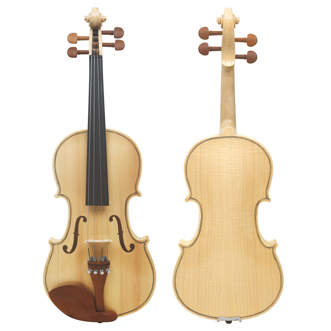 Hand-patterned spruce solid wood violin for students, children, beginners, adults playing tiger-patterned violins 4/4 Specification image