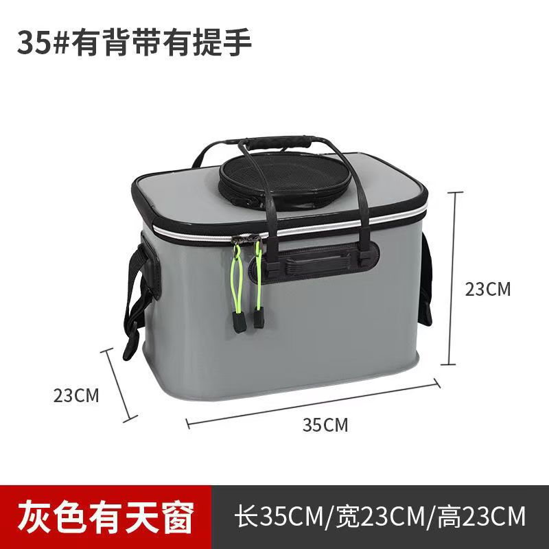 Wholesale fishing gear, fishing buckets, live fish buckets, EVA multi-purpose, foldable outdoor car wash buckets, fish keeping buckets pic 2