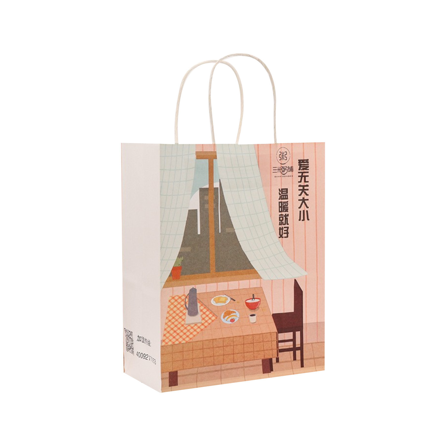Manufacturers Wholesale Cowhide Handbag Clothing Shopping Paper Bags Color Printing Take-Out Bags Thickened Environmental Protection Bags Item Picture