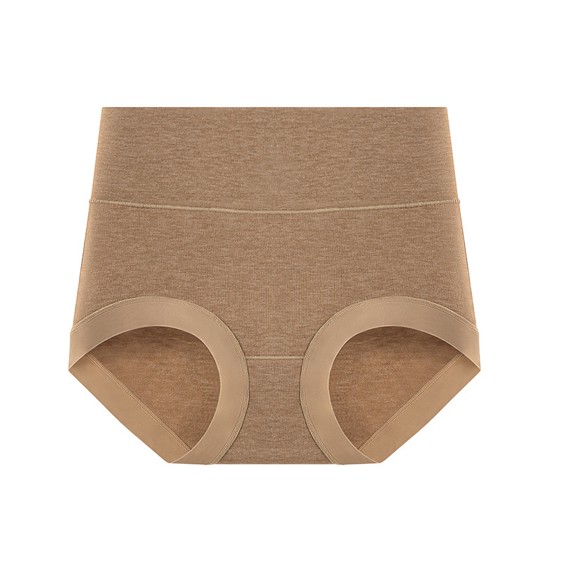 High-waisted, belt-curving, large-sized, hip-lifting women's underwear, traceless 7A antibacterial crotch, breathable mugwort beauty triangular pants wholesale Item Picture