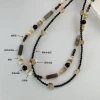 Natural stone beaded necklace, layered necklace, new Chinese style retro niche design, collarbone chain, artistic and fresh details Picture