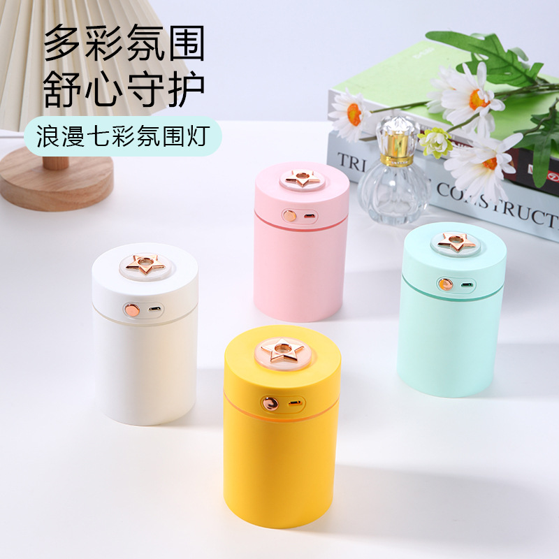 New mini humidifier, aromatherapy, silent, thick fog, high appearance level, desktop, office, wholesale and household air humidifier Specification image