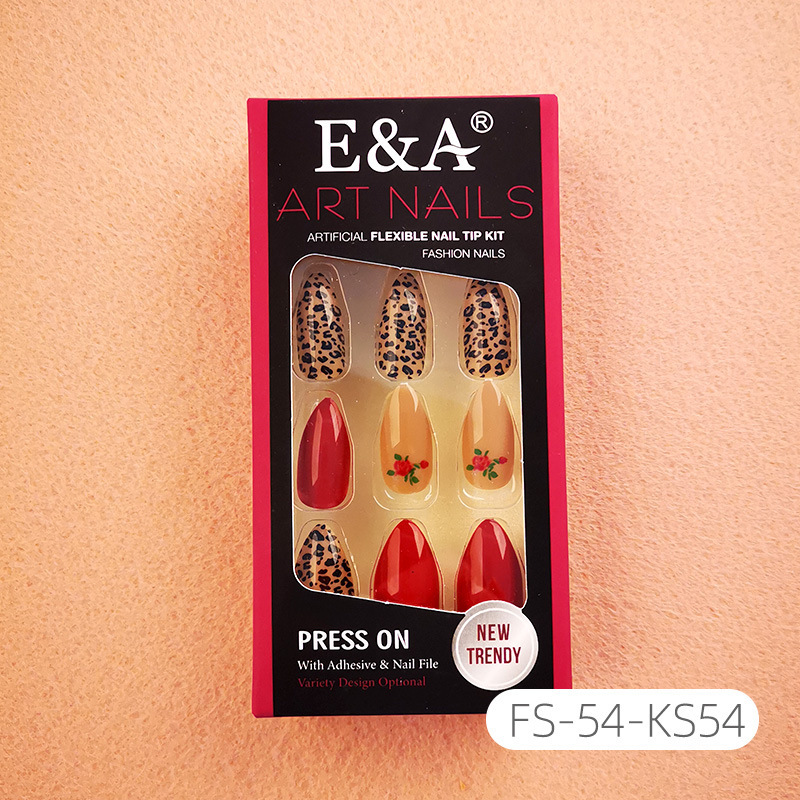New wearable nail patches, almond nail patches, detachable nail patches, 24 pieces of finished products, wholesale exclusively for foreign trade Item Picture
