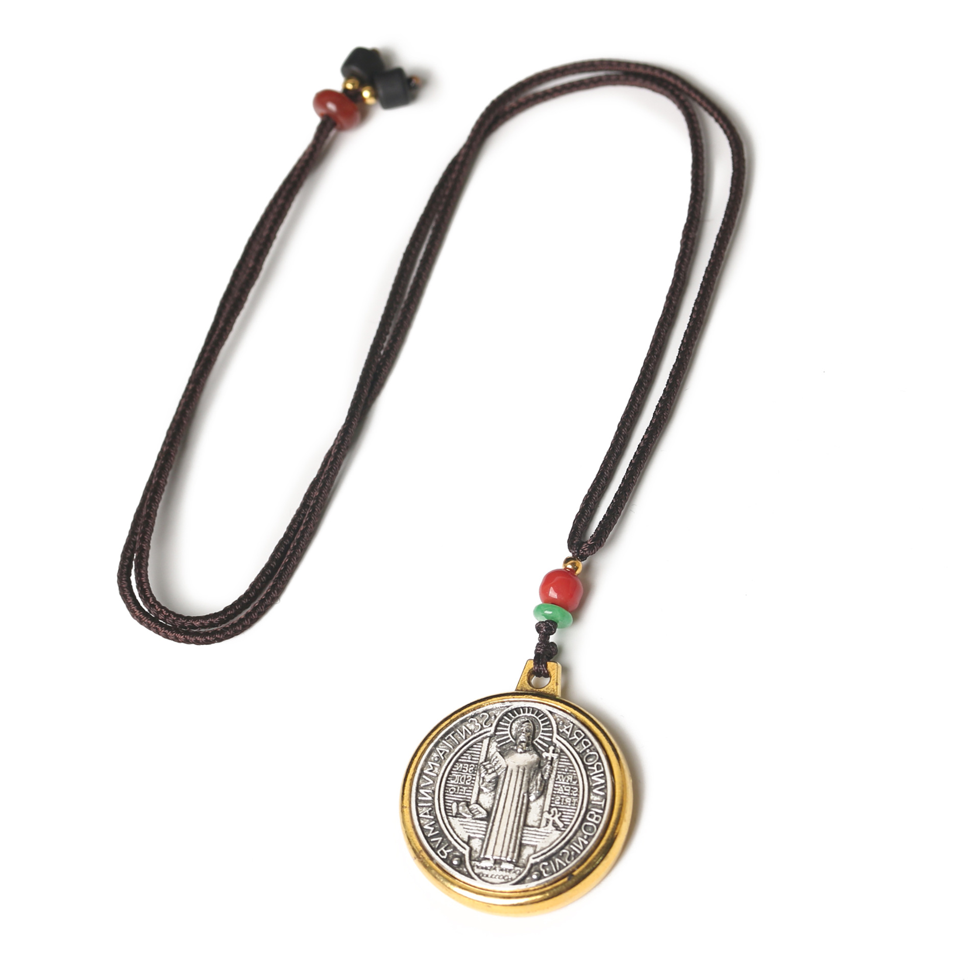 Europe And The United States Cross-Border Foreign Trade Hot Icon Pendant Alloy Holy Father Saint Benedict's Cross Necklace Pendant Jewelry Cross-Border E-Commerce Jewelry Men And Women Couples Gift Manufacturers Wholesale Application Scenario